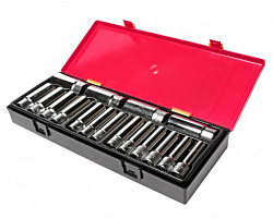 JTC-K4172 Набор головок торцевых глубоких 12-гранных 1/2 10-32мм (в кейсе) 17 шт JTC/1