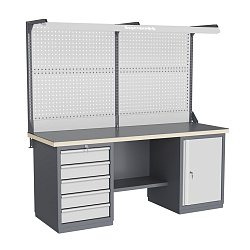 GRAND 205.57.4 Верстак металлический (двухтумбовый)
